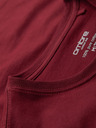 Ombre Clothing Pánske klasické bavlnené tričko BASIC - bordó