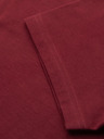 Ombre Clothing Pánske klasické bavlnené tričko BASIC - bordó