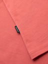 Ombre Clothing Pánske klasické bavlnené tričko BASIC - korálové