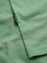 Ombre Clothing Bavlnené klasické pánske tričko BASIC so výstrihom do V - zelené