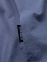 Ombre Clothing Pánske klasické bavlnené tričko BASIC - modrá džínsovina
