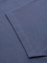 Ombre Clothing Pánske klasické bavlnené tričko BASIC - modrá džínsovina
