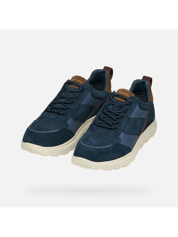 Geox Tmavomodré pánske tenisky Geox Spherica