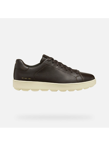Geox Tmavohnedé pánske tenisky Geox Spherica ECUB-1