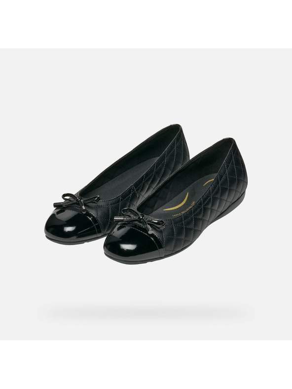 Geox Čierne dámske balerínky Geox Annytah