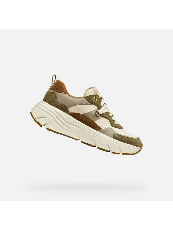 Geox Khaki dámske tenisky Geox Diamanta