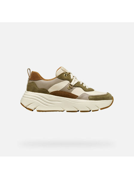 Geox Khaki dámske tenisky Geox Diamanta