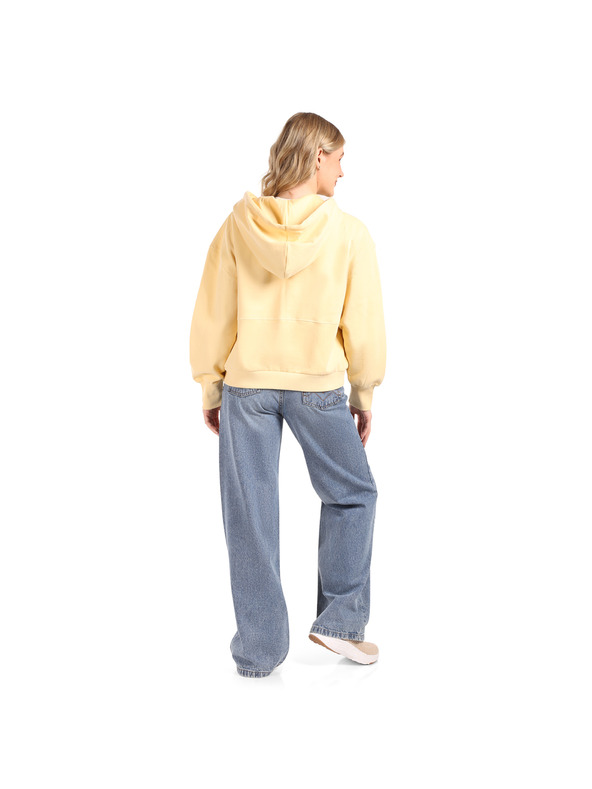 NAX Dámska bavlnená mikina nax NAX OLOSA apricot gelato