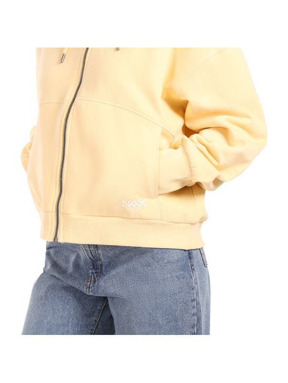 NAX Dámska bavlnená mikina nax NAX OLOSA apricot gelato