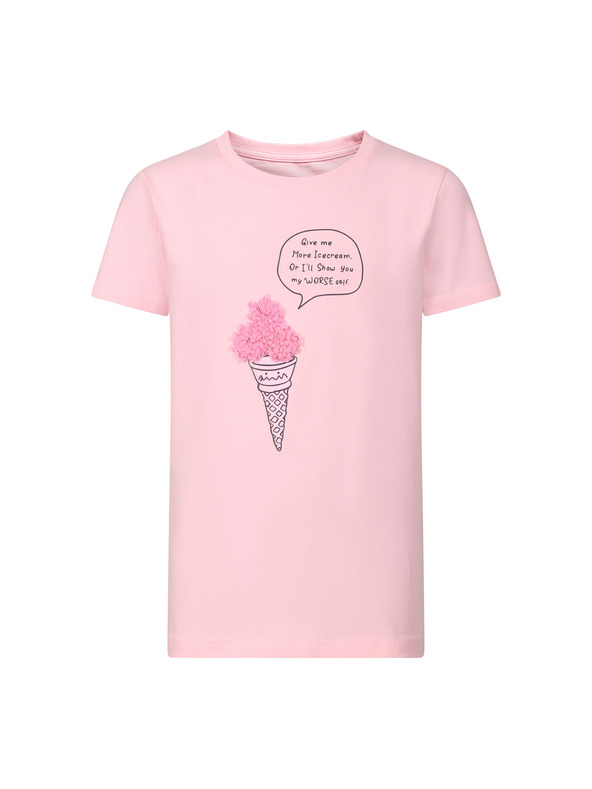 NAX Detské bavlnené tričko nax NAX OMESO pink