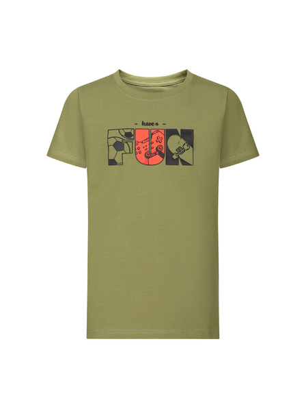 NAX Detské bavlnené tričko nax NAX OMESO turtle green