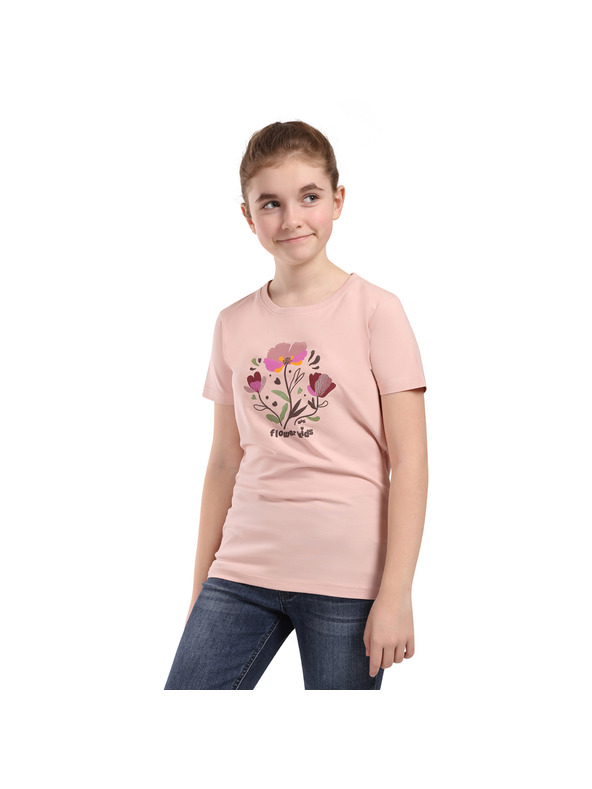 NAX Detské bavlnené tričko nax NAX OMESO peach whip