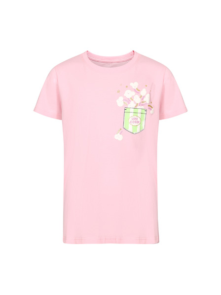 NAX Detské bavlnené tričko nax NAX OMESO romance rose