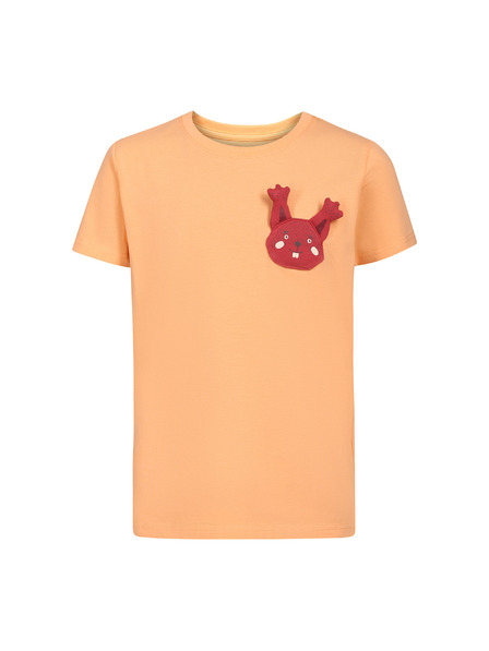 NAX Detské bavlnené tričko nax NAX OMESO peach