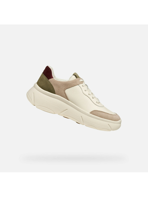 Geox Krémové dámske tenisky Geox Nebula 2.0