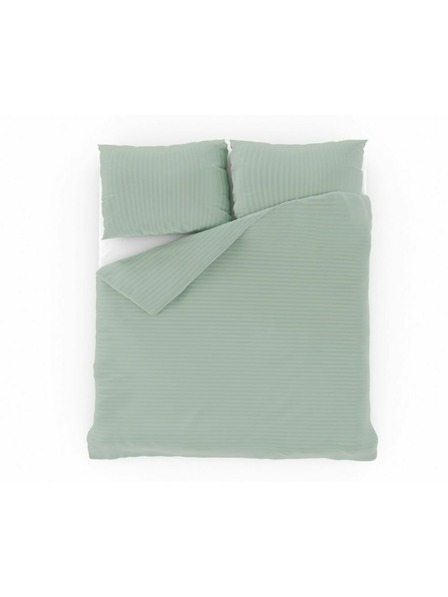 Kvalitex Francúzske saténové predĺžené posteľné obliečky s prúžkom 1+2, 240x220, 70x90cm OLIVOVÉ