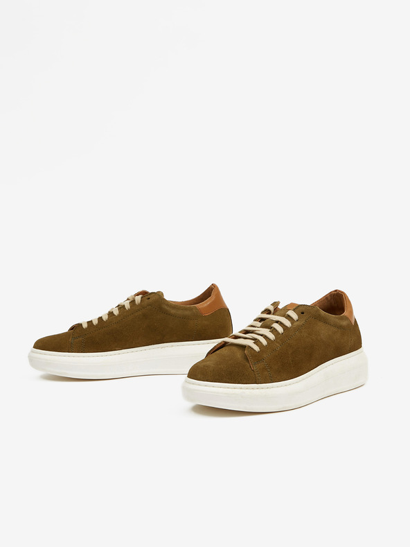 Ojju Khaki semišové tenisky na platforme OJJU
