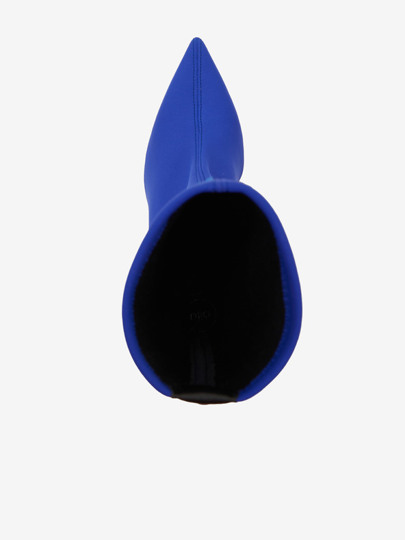 Ojju Modré dámske členkové topánky na podpätku OJJU