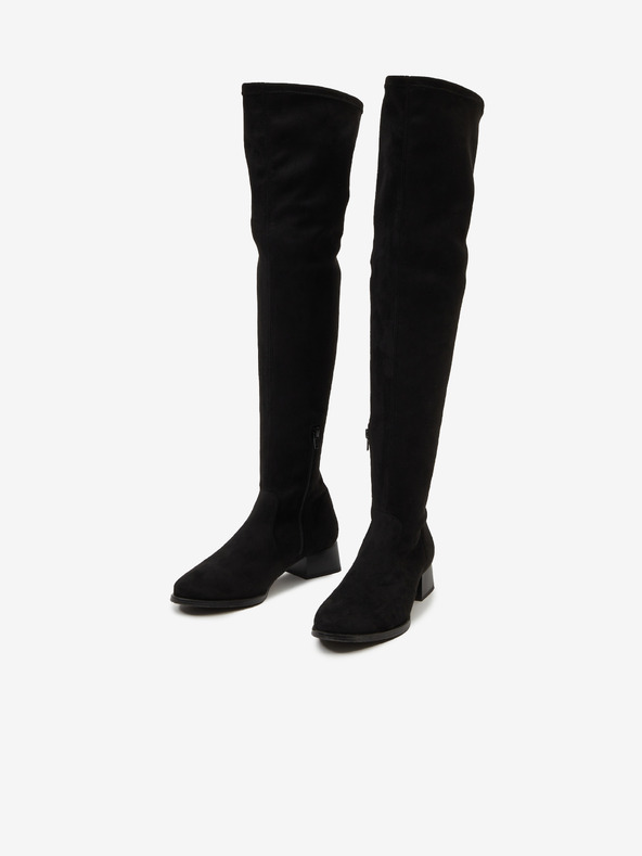 Ojju Čierne semišové čižmy OJJU