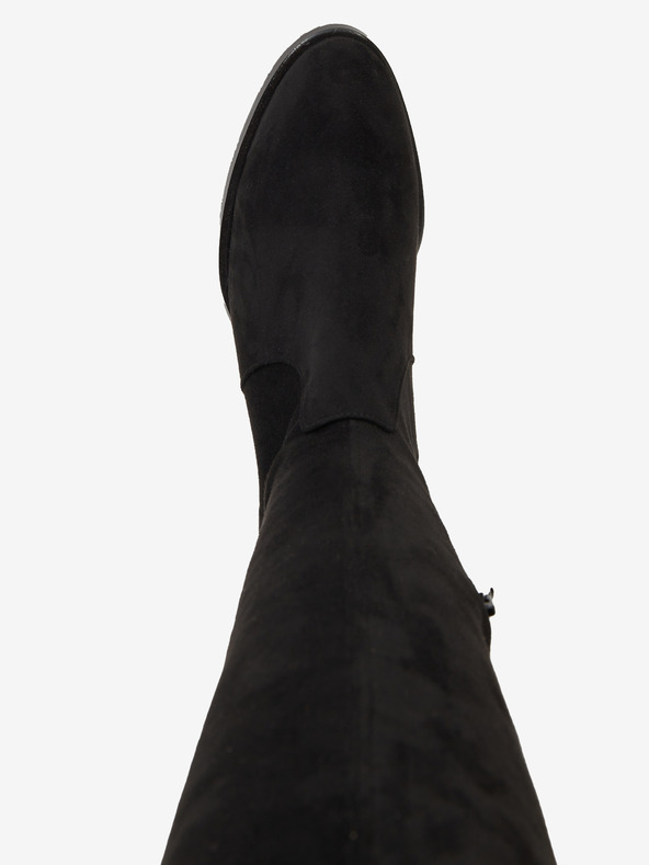 Ojju Čierne semišové čižmy OJJU