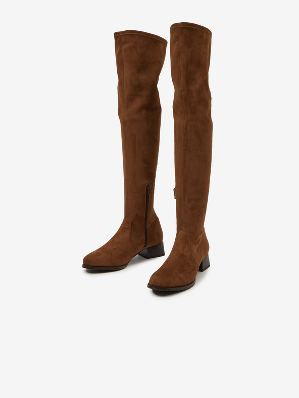 Ojju Hnedé semišové čižmy OJJU