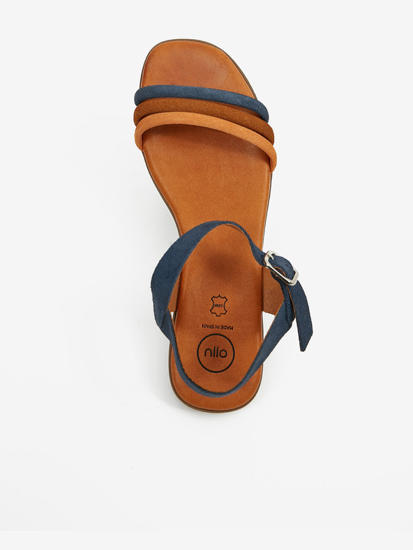 Ojju Tmavomodré dámske semišové sandále OJJU