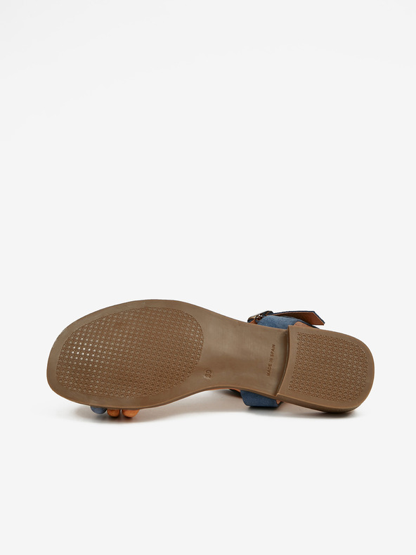 Ojju Tmavomodré dámske semišové sandále OJJU