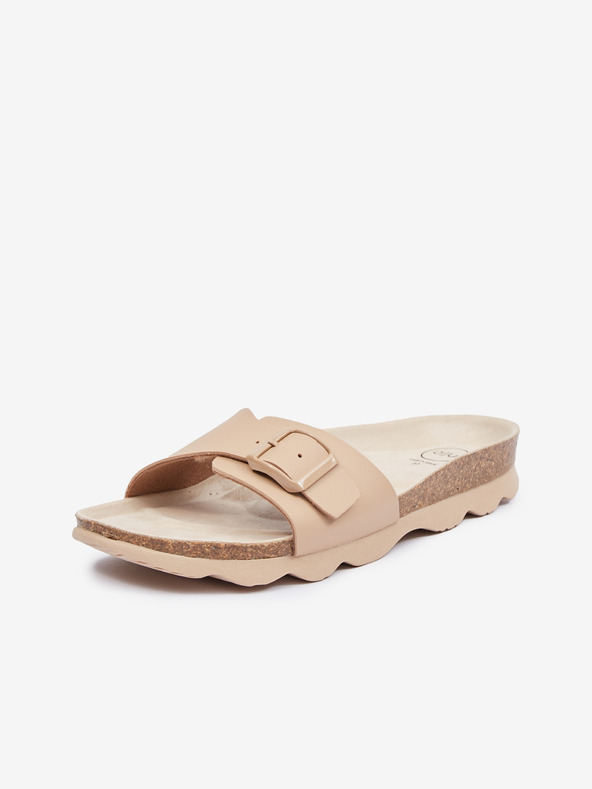 Ojju Béžové dámske papuče OJJU