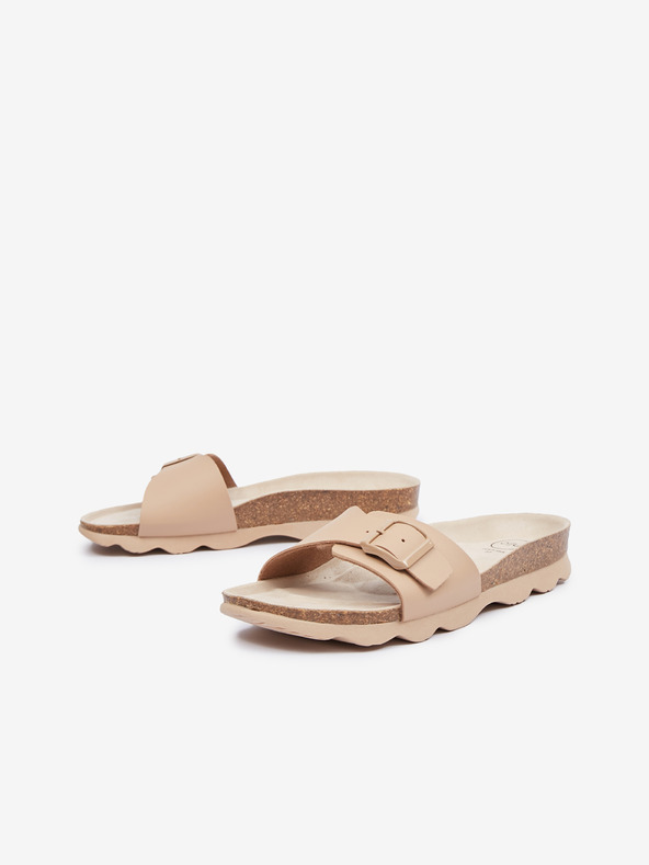 Ojju Béžové dámske papuče OJJU