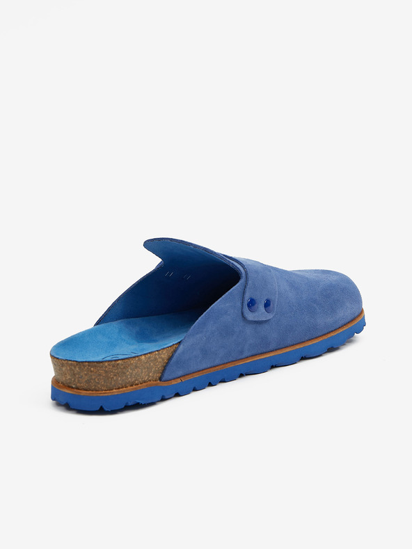 Ojju Modré dámske semišové papuče OJJU