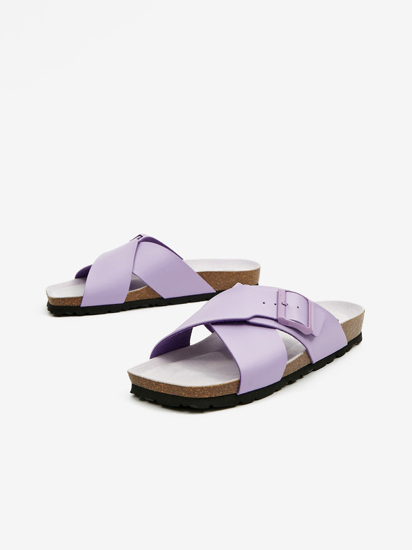 Ojju Svetlofialové dámske papuče OJJU