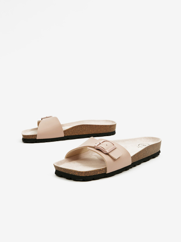 Ojju Svetloružové dámske papuče OJJU