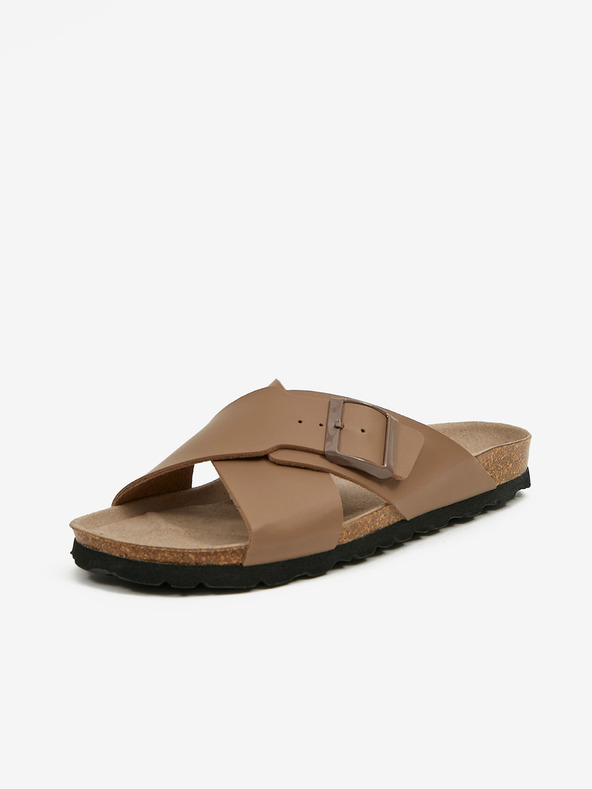 Ojju Hnedé pánske papuče OJJU