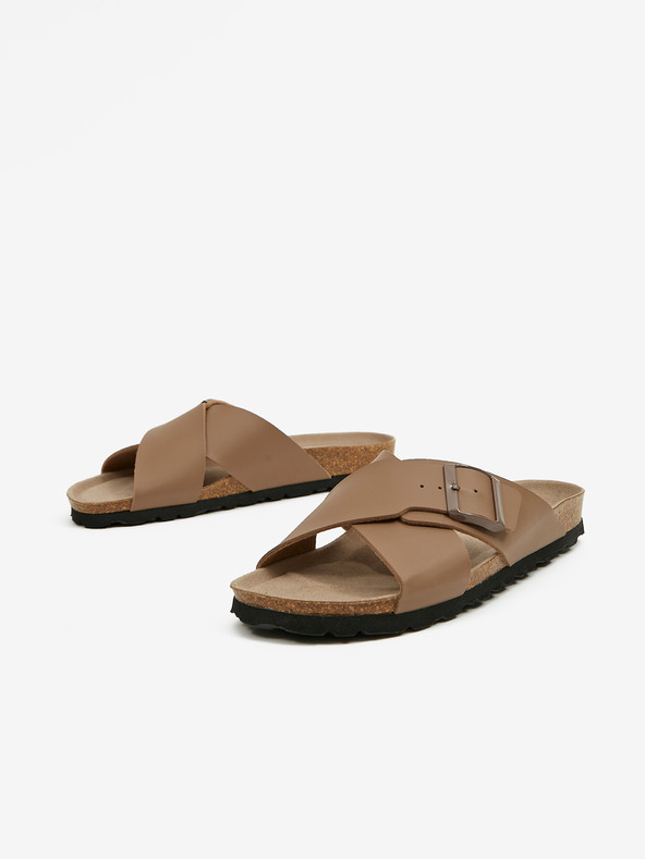 Ojju Hnedé pánske papuče OJJU