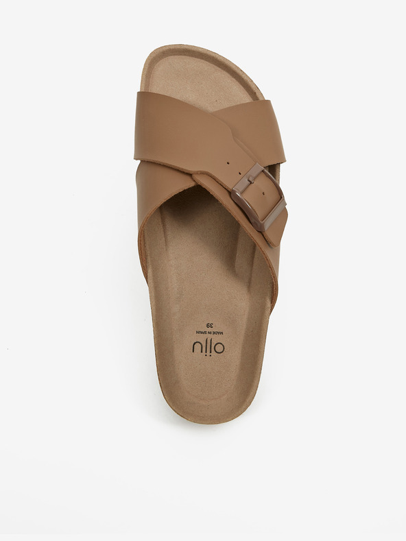 Ojju Hnedé pánske papuče OJJU