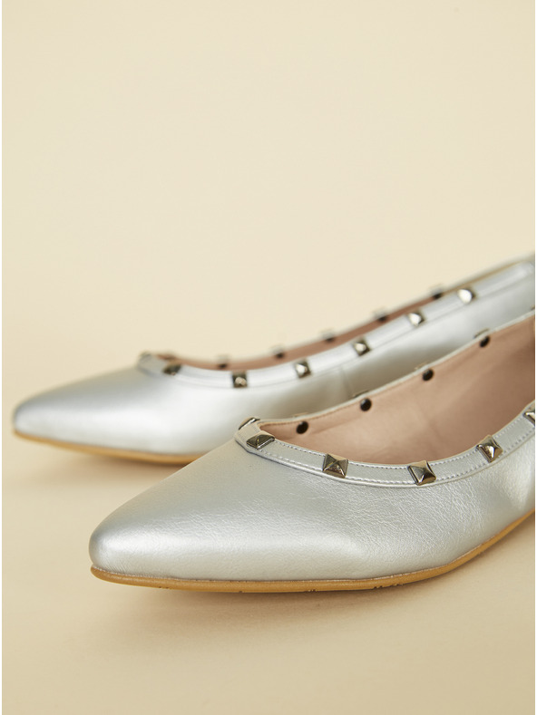 Ojju Balerínky v striebornej farbe OJJU