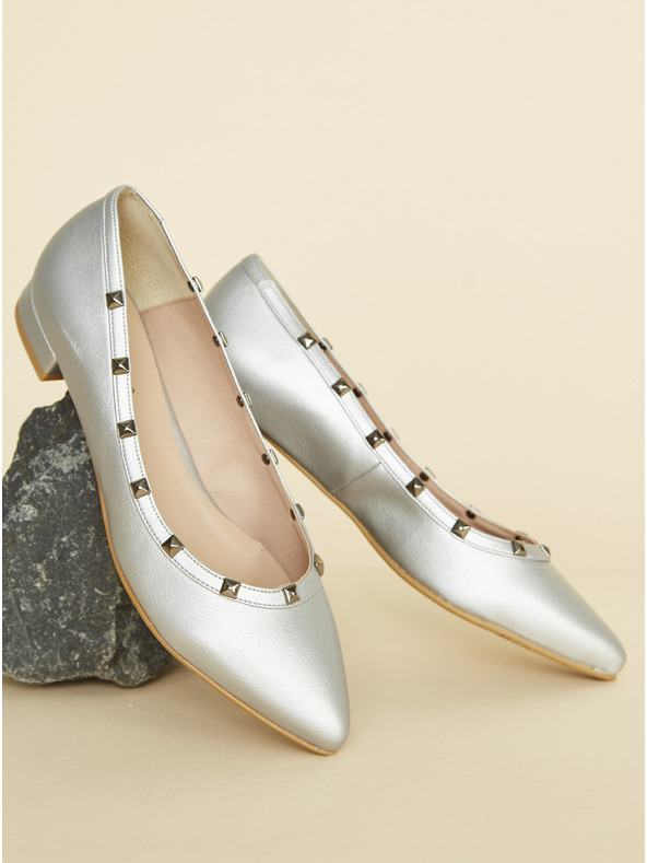 Ojju Balerínky v striebornej farbe OJJU