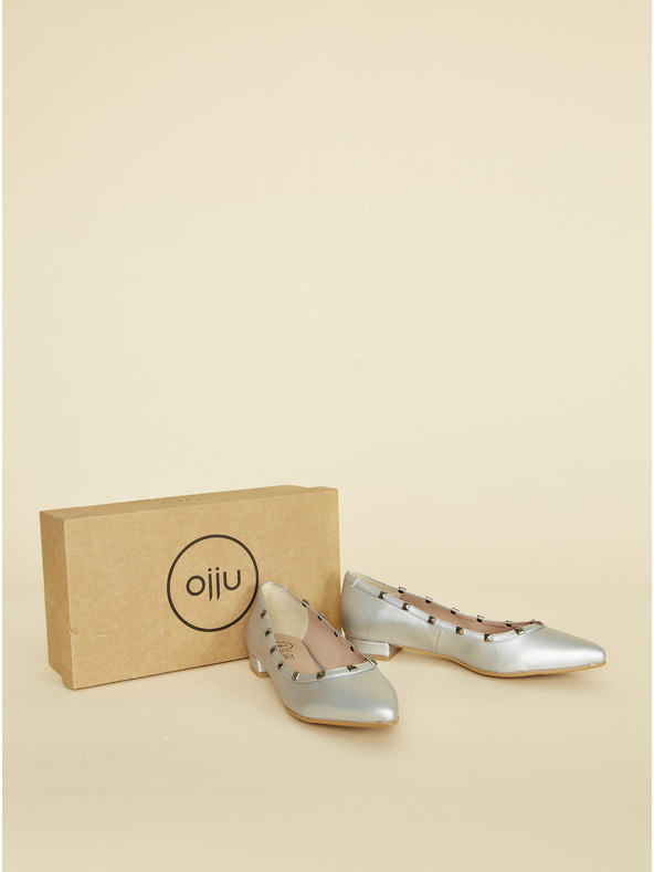 Ojju Balerínky v striebornej farbe OJJU