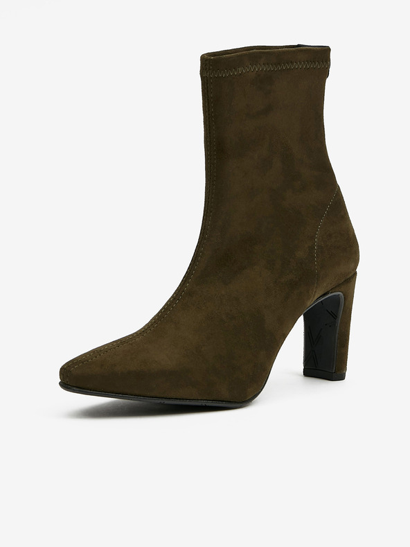 Ojju Khaki členkové topánky v semišovej úprave OJJU