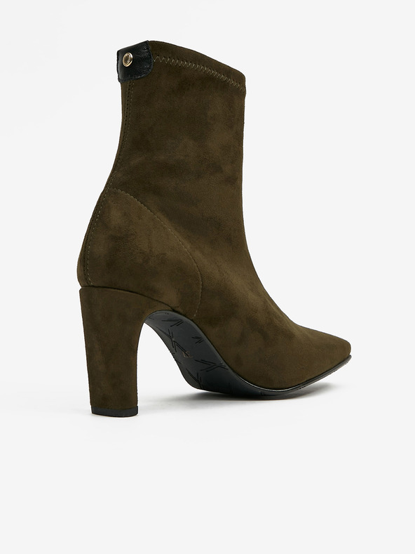 Ojju Khaki členkové topánky v semišovej úprave OJJU