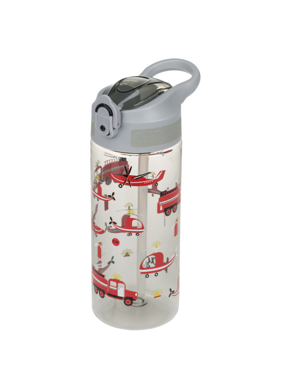 BAAGL  BAAGL Tritánová fľaša na pitie s slamkou Záchranári 500 ml