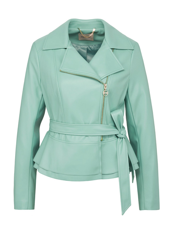 Orsay Svetlozelená dámska koženková bunda ORSAY