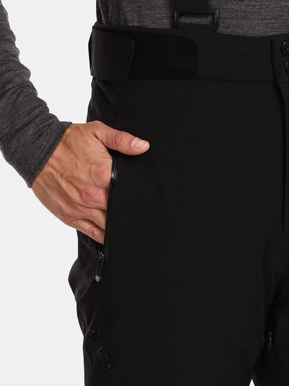 Kilpi Čierne pánske lyžiarske nohavice Kilpi RAVEL