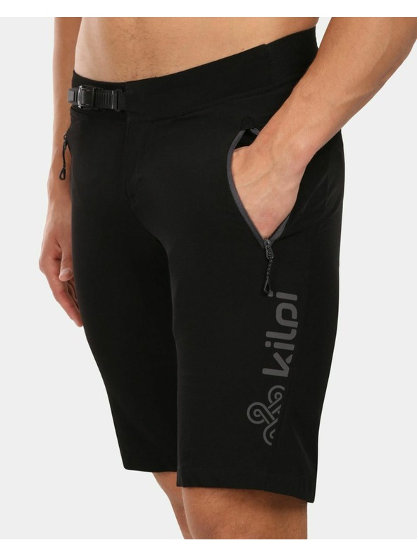 Kilpi Pánske cyklistické šortky Kilpi HIXON-M 2v1 pre horskú cyklistiku Čierna