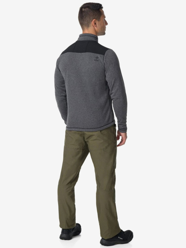 Kilpi Tmavosivý pánsky flísový sveter Kilpi REGIN-M