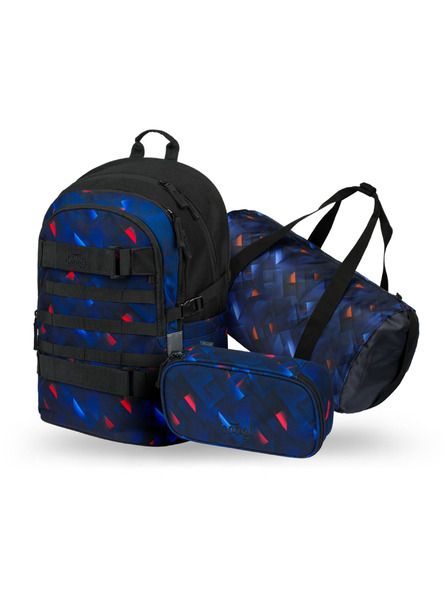 BAAGL  BAAGL SET 3 Skate Indigo: batoh, peračník, športová taška