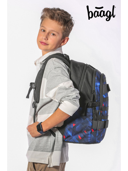 BAAGL  BAAGL SET 3 Skate Indigo: batoh, peračník, športová taška