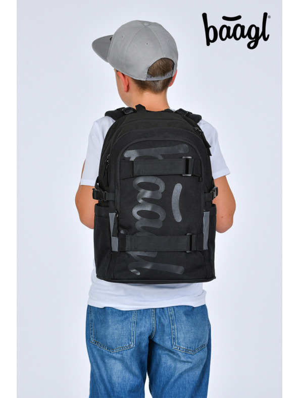 BAAGL  BAAGL Školský batoh Skate Uni čierny