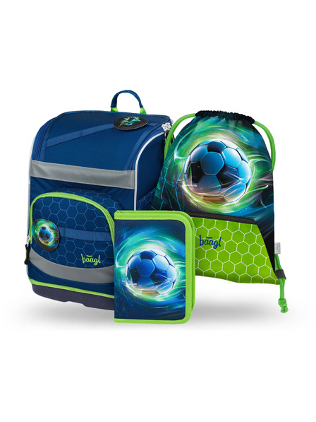 BAAGL  BAAGL SET 3 Zippy plus Futbalová lopta: aktovka, peračník, vrecko