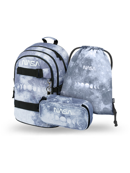 BAAGL  BAAGL 3 SET Skate NASA Grey: batoh, peračník, vrecko